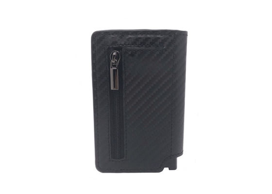 Carbon PU Leather RFID Credit Card Organizer Portfel Prostokątny uchwyt na karty
