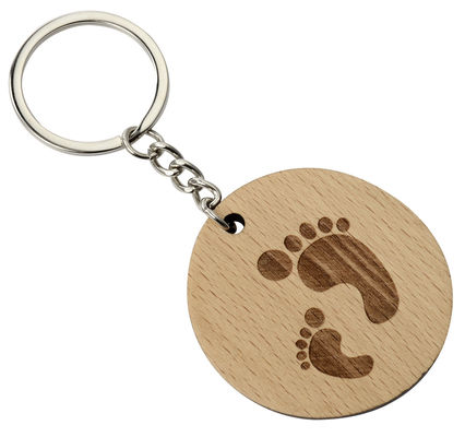 Uaktualnij swój łańcuch z wygrawerowanym drewnianym kluczykiem ekologicznym i naturalnym