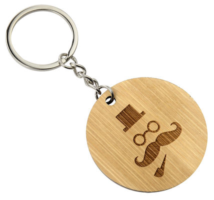 Grawerowane drewniane breloki o grubości 2-10mm na imprezy firmowe, personalizację i dekoracje