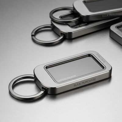 Customized Logo Metal Keychain Holder OEM ODM Metal Keychain Holder Suitable for Custom Logo Engraving and Bulk Purchase