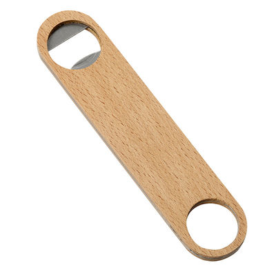 Sublimacja Metalowego Otwieracza do Butelek z Drewna Bukowego - Idealny Na Prezent 4cm