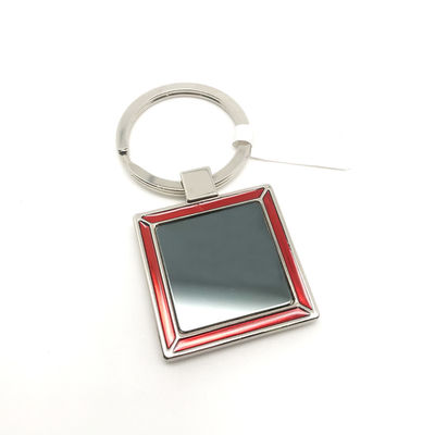 Czerwony zink stopu metalowego trzymacz z logo 34x72x5mm
