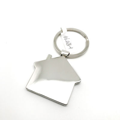 OEM Zink Alloy Keychains 44x75x6mm Kolor srebra