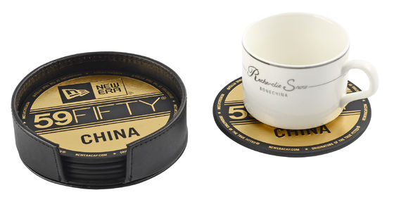 Multicolor Cork / PU Modern Coaster Set dla gorących i zimnych napojów