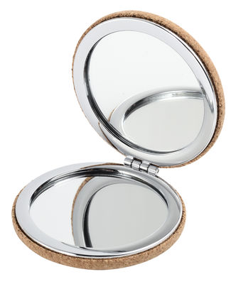 Custom PU Dwustronny Logo Kieszonkowe Lustro Kompaktowe Składane dla Go Beauty
