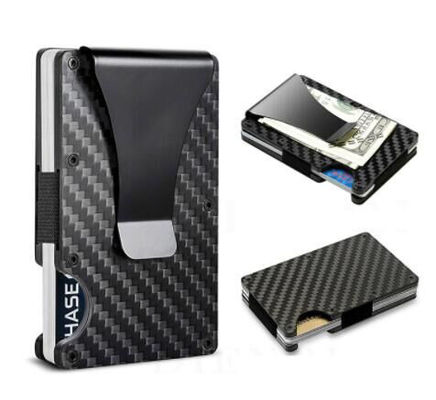 Aluminium PU posiadacz karty kredytowej portfel RFID blokujący organizator dla 8-10 kart
