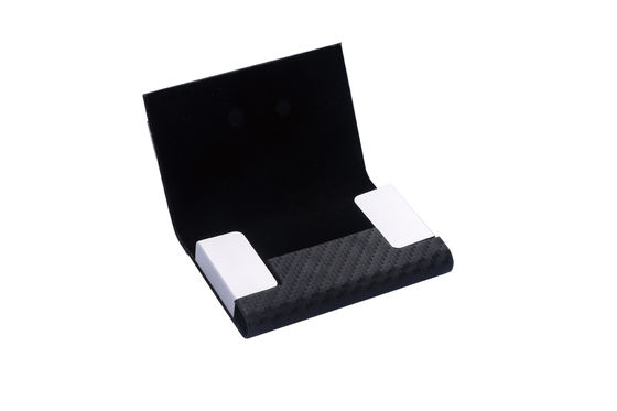 Slim Metalowy posiadacz karty nazwiskowej zawiera do 50 wizytówek W polybag Pack