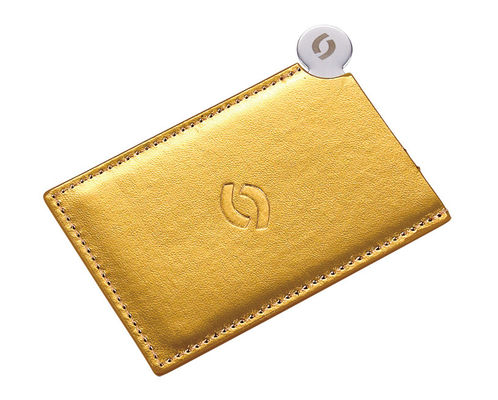 Custom Logo PU Pocket Mirror z składanym projektem i 1x powiększeniem