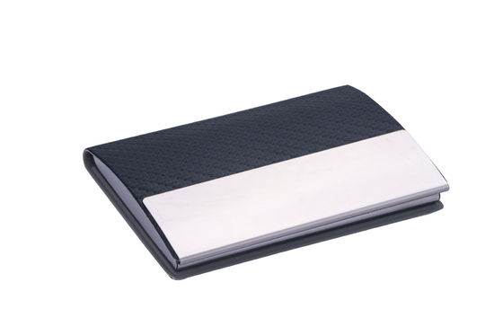 Metalowe PU Slim Minimalistyczny prostokąty posiadacz wizytówki