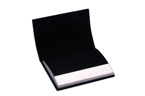 Metalowe PU Slim Minimalistyczny prostokąty posiadacz wizytówki
