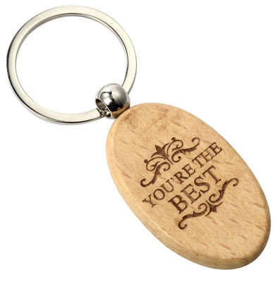 Niestandardowy grawerowany drewniany brelok do kluczy o grubości 2-10mm na wydarzenia biznesowe