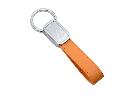Taśma kolorowa PU Niebieski skórzany brelok Zielone spersonalizowane epoksydowe logo Doming