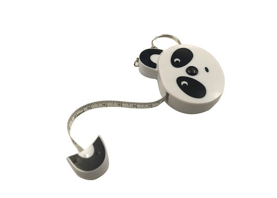 Cute Panda Chowana taśma miernicza Plastikowy krawiec Grubość 13 mm Druk cyfrowy