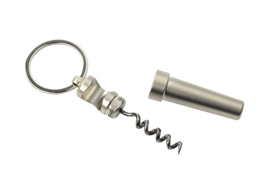 Wielofunkcyjny brelok metalowy otwieracz do butelek brelok srebrny 17mm