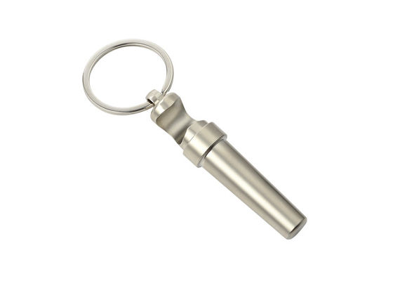 Wielofunkcyjny brelok metalowy otwieracz do butelek brelok srebrny 17mm