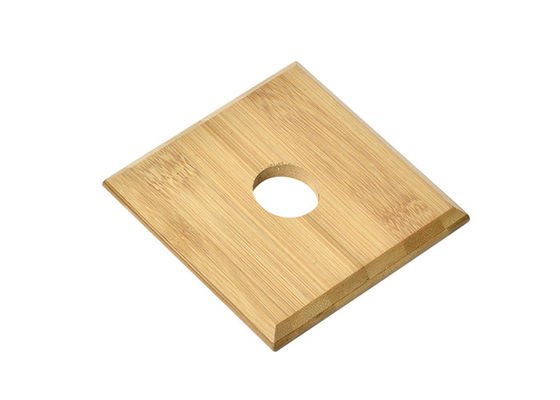 Druk UV Kwadratowe drewniane podstawki 10x 1cm Bambusowe podstawki do napojów