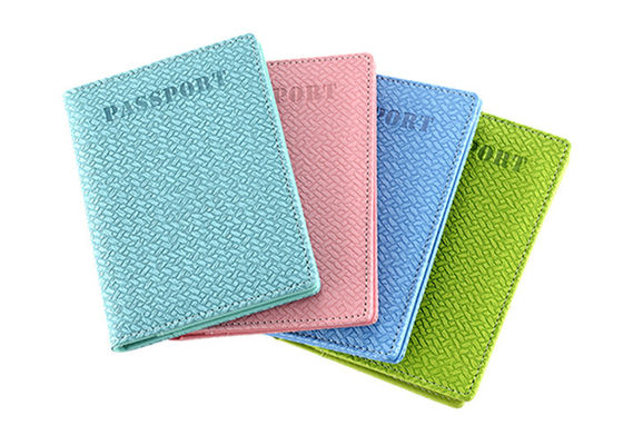Splot okładka paszportu Skórzany portfel PU Prostokąt Kolor Pantone