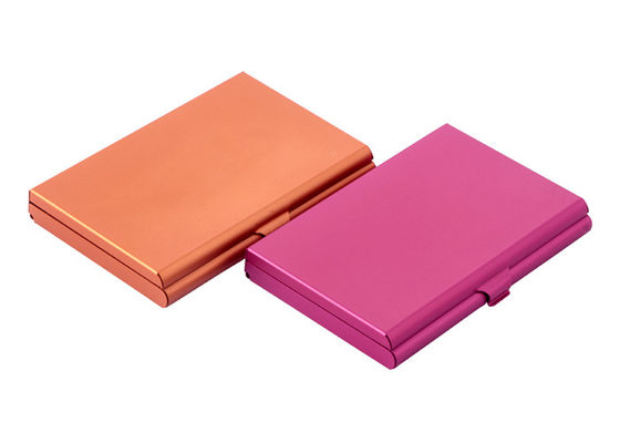 Aluminiowy uchwyt na wizytówki Prostokątne lustro Dostosowane etui na karty