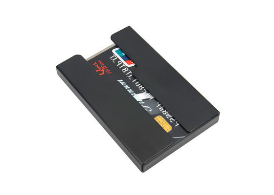 Open Credit Card Organizer Portfel Portmonetka Uchwyt ze stali nierdzewnej z włókna węglowego