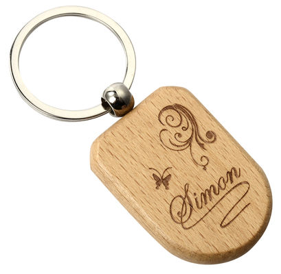 Dobra cena Spersonalizowany drewniany brelok z grawerem, ekologiczny, personalizowany w Internecie